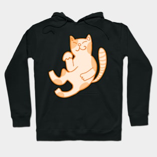 Asian Maneki Neko Happy Lucky Cat, orange cat Hoodie